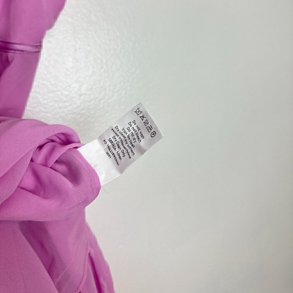 HOUSE OF CB Loren Georgette Mermaid Gown in Pink Size Medium - Picture 11 of 16